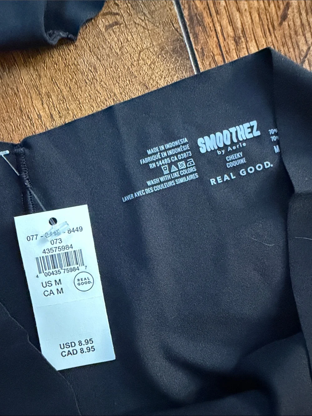 aerie Seamless Bikini Briefs Pack - Black & Blue - Picture 2 of 2